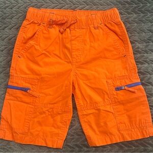 NWOT Gymboree Orange Cargo Shorts with Elastic Drawstring Waistband